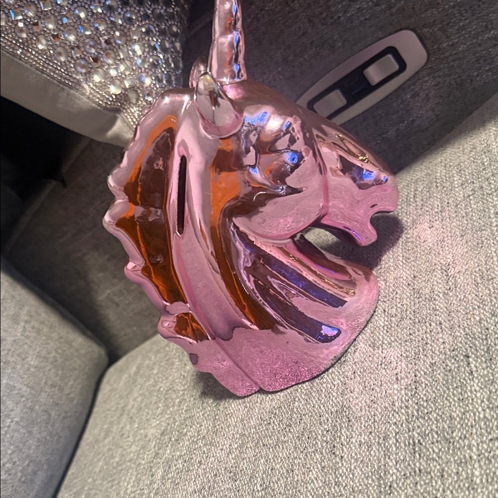 Pink Unicorn Ceramic Bank
